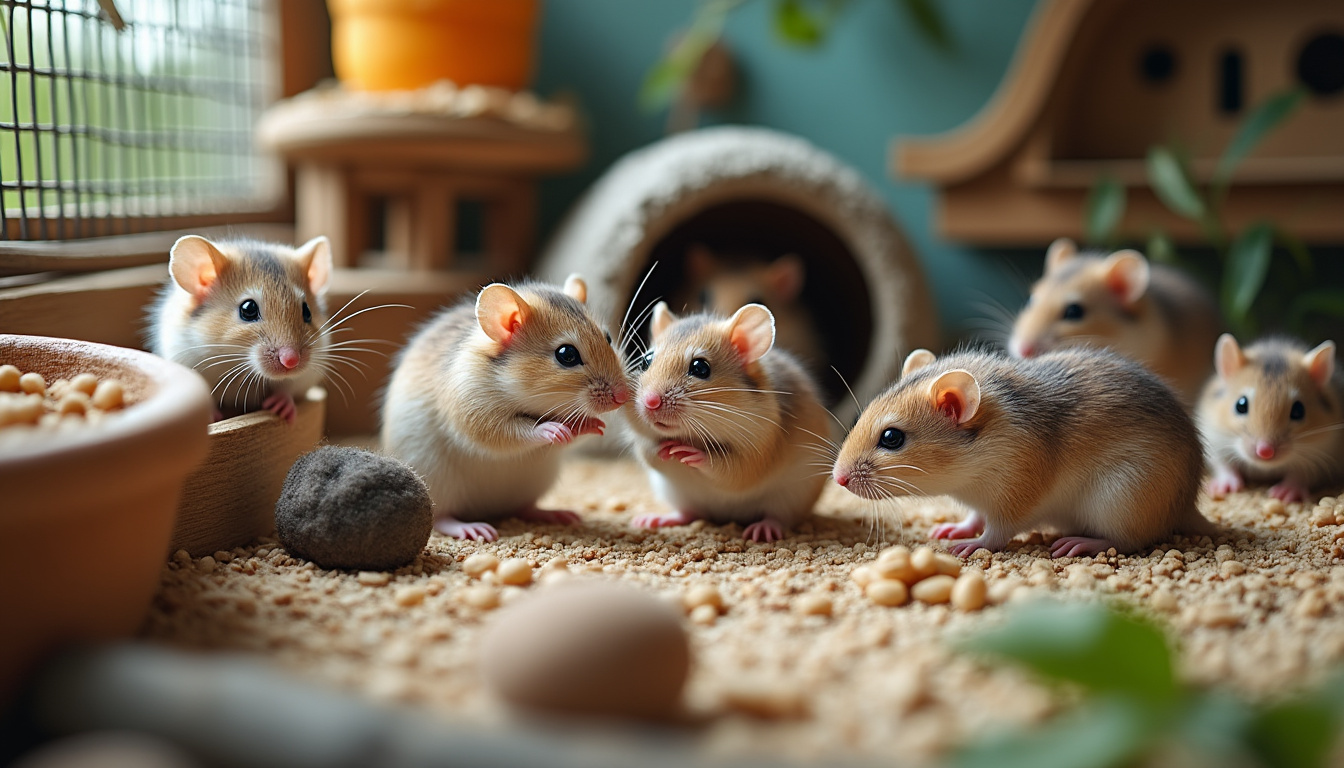 explorez la dynamique de groupe chez les petits rongeurs en élevage, comprenant leurs interactions sociales, comportements collectifs et impacts sur le bien-être animal.